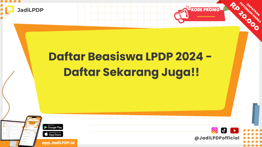 Daftar Beasiswa LPDP 2024 - JADILPDP