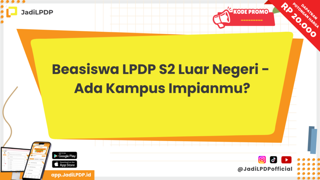 Beasiswa LPDP S2 Luar Negeri - JADILPDP