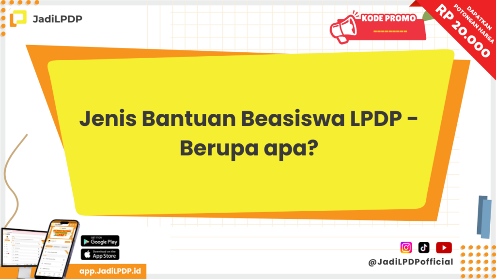 Jenis Bantuan Beasiswa LPDP - JADILPDP