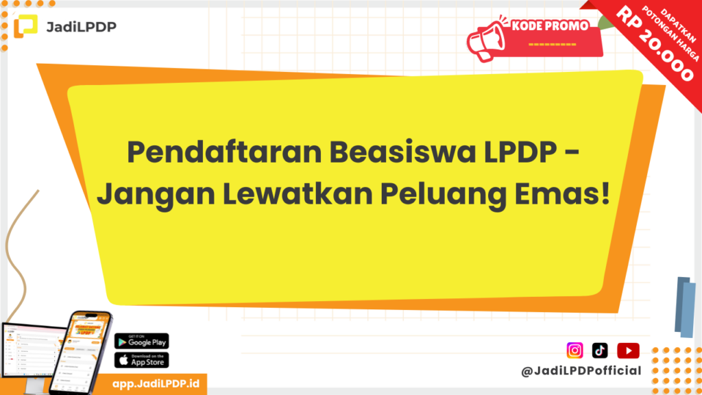 Pendaftaran Beasiswa LPDP 