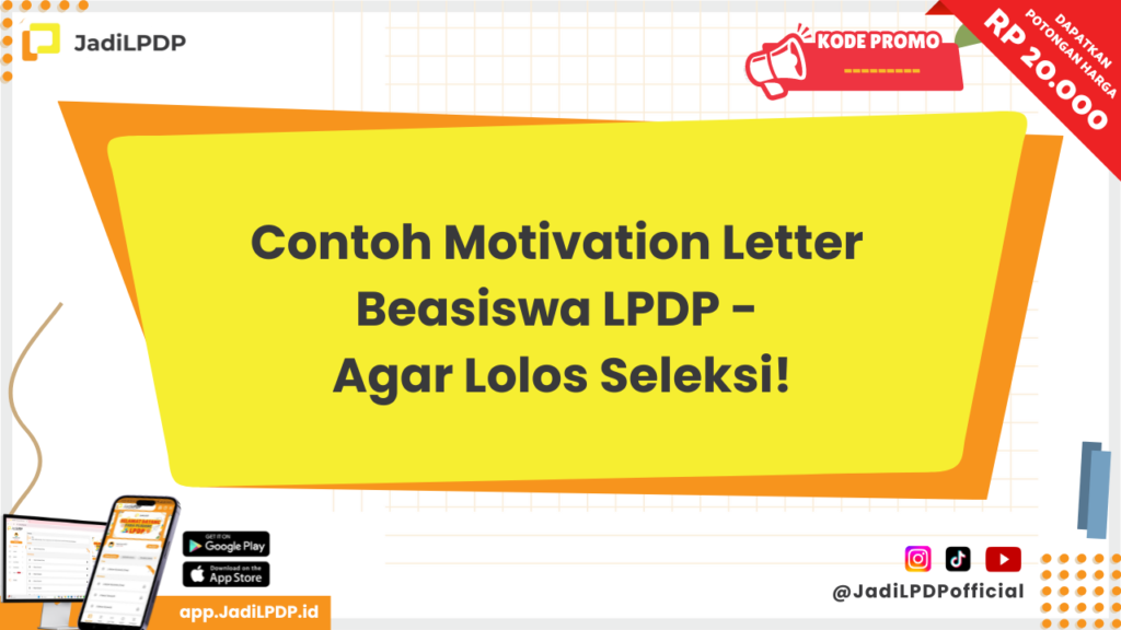 Motivation Letter Beasiswa LPDP - JADILPDP