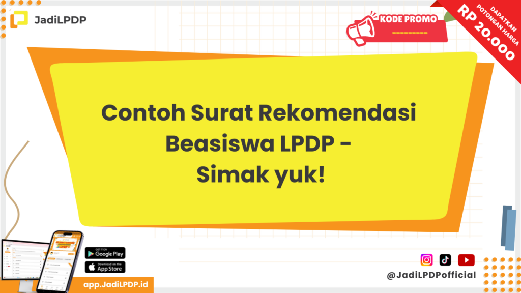 Contoh Surat Rekomendasi Beasiswa LPDP - JADILPDP